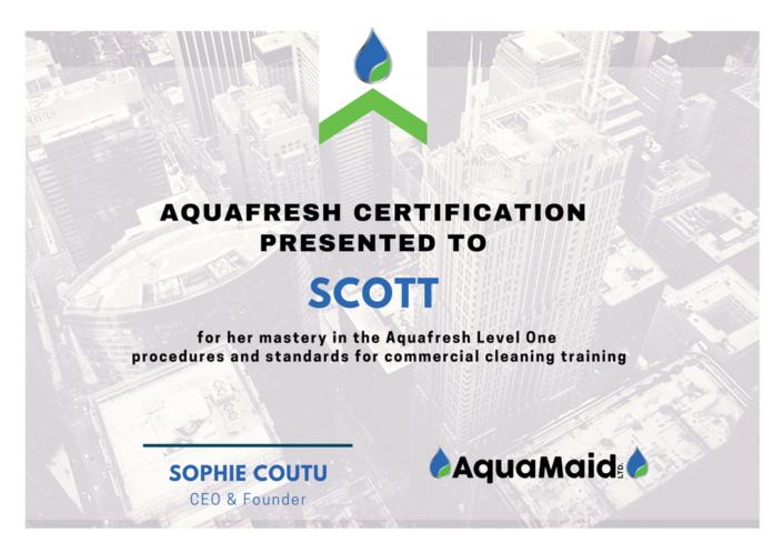 AquaFresh certification 11