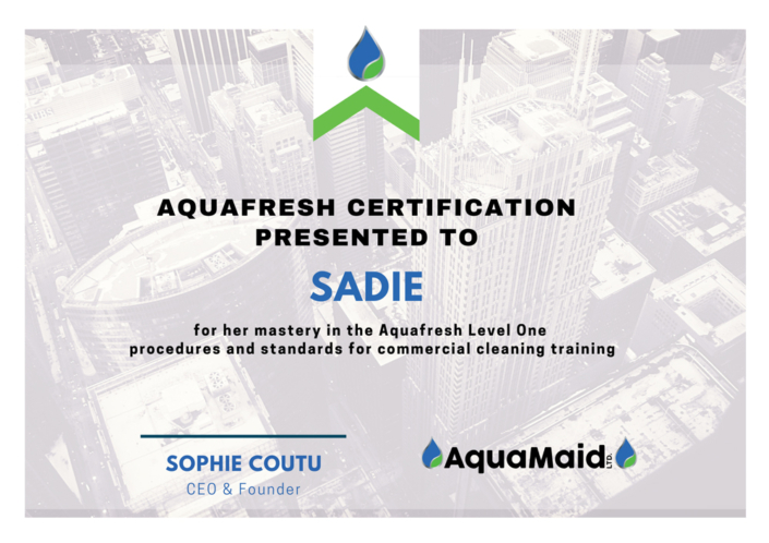 AquaFresh certification 7